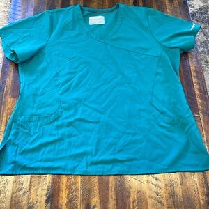 Women’s Skechers Scrub Top, Reliance 3-Pocket Crossover V-Neck Scrub Top, 2XL.